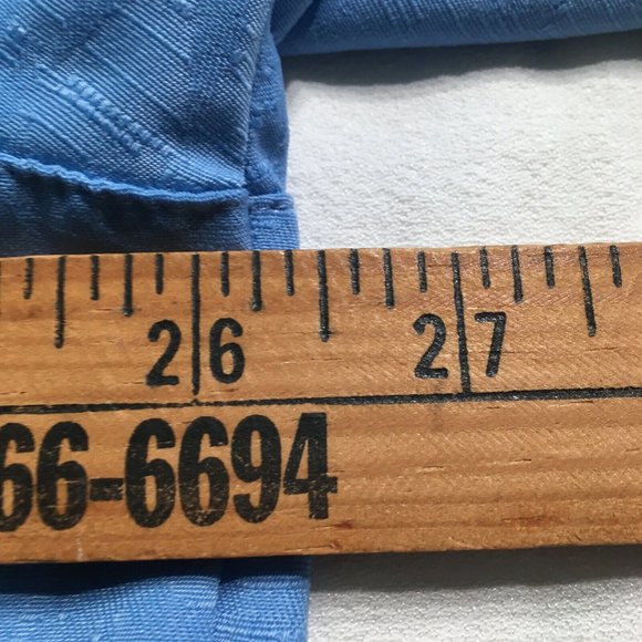 #54 George Short Sleeve Button-Down Blue Shirt Mens Size XL/XG (46-48) Solid Top - Picture 3 of 7